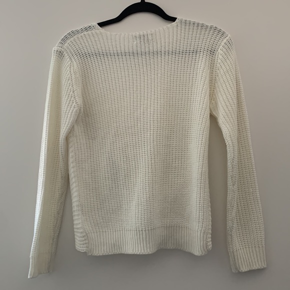 Poof Apparel Crop Twist Front Sweater, S, NWOT - Picture 5 of 5